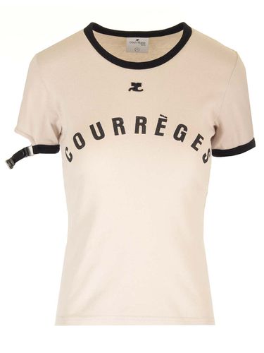 Courrèges Strap Detail T-shirt - Courrèges - Modalova