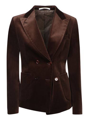 Tagliatore Brown Velvet Jacket - Tagliatore - Modalova