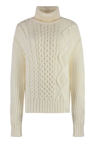 Virgin Wool Turtleneck Sweater - Moncler - Modalova