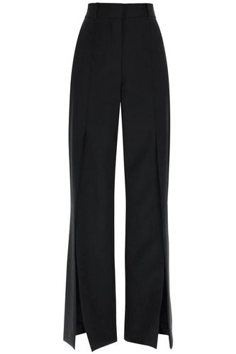 Burberry Wool Trousers With Slit - Burberry - Modalova