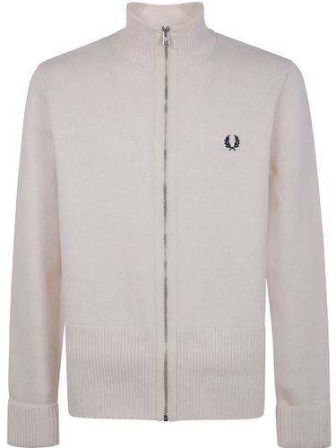 Chunky Rib Zip Through Cardigan - Fred Perry - Modalova