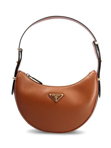 Triangle Logo Plaque Moon Shaped Shoulder Bag - Prada - Modalova