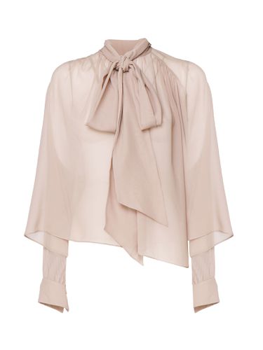 Chloé Boxy Shirt In Pure Silk - Chloé - Modalova