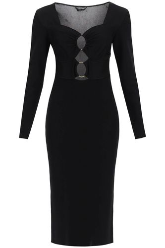 Knitted Midi Dress With Cut-outs - Tom Ford - Modalova
