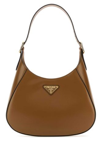 Biscuit Leather Cleo Shoulder Bag - Prada - Modalova