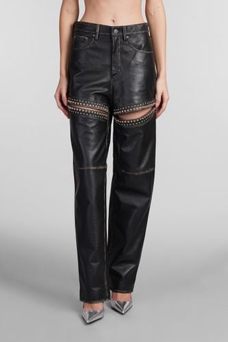 AREA Pants In Black Leather - AREA - Modalova