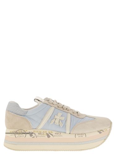 Beth Sneakers In Beige Suede And Fabric - Premiata - Modalova