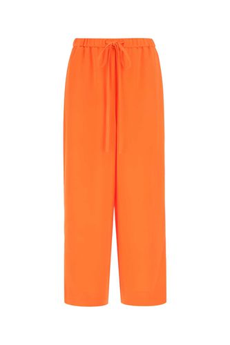 Orange Crepe Culotte Pant - Valentino Garavani - Modalova