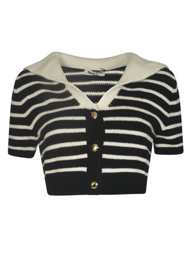 Miu Miu Stripe Cropped Top - Miu Miu - Modalova