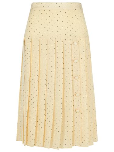 Polka Dot Pattern Pleated Skirt - Alessandra Rich - Modalova