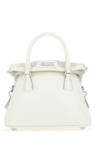 Ivory Leather Micro 5ac Handbag - Maison Margiela - Modalova