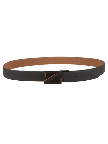 Zegna Monogram Inlay Buckle Belt - Zegna - Modalova