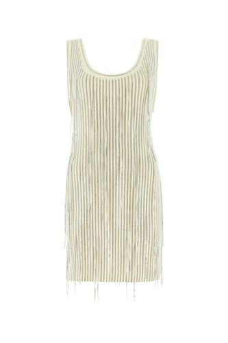 Ivory Wool Mini Dress - Philosophy di Lorenzo Serafini - Modalova