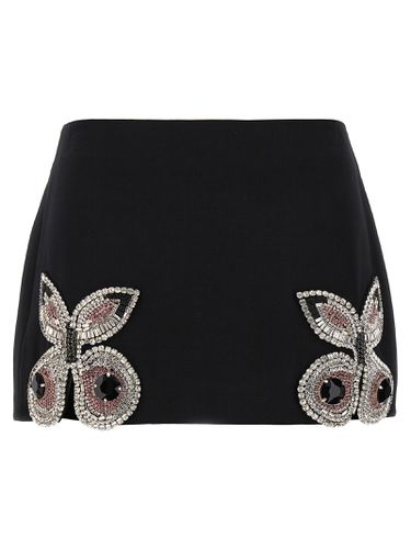 Embroidered Butterfly Mini Skirt - AREA - Modalova