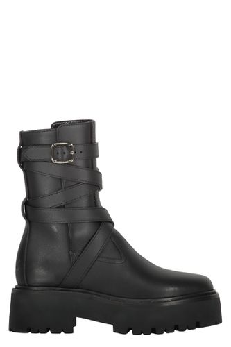 Celine Leather Ankle Boots - Celine - Modalova
