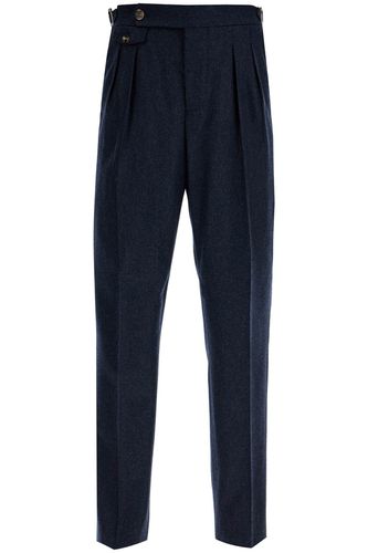 Tailored Fit Flannel Pants - Brunello Cucinelli - Modalova