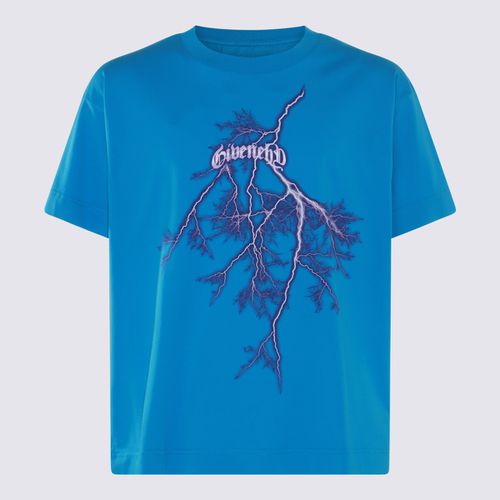 Givenchy Blue Cotton T-shirt - Givenchy - Modalova