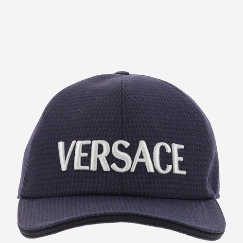 Versace Logo Wool Baseball Hat - Versace - Modalova