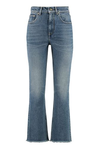 Embroidered Patch Cropped Jeans - Golden Goose - Modalova