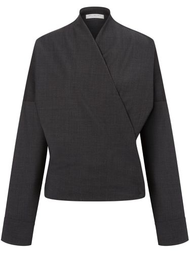 Crossover Blouse In Cool Wool - Philosophy di Lorenzo Serafini - Modalova