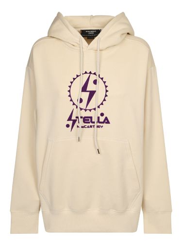 Felpa Hoodie Logo Bianco - Stella McCartney - Modalova