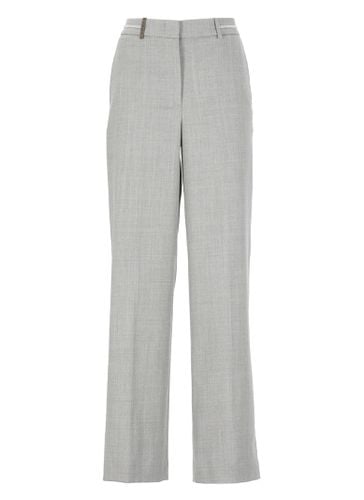 Light Wool Blend Flannel Trousers - Peserico - Modalova