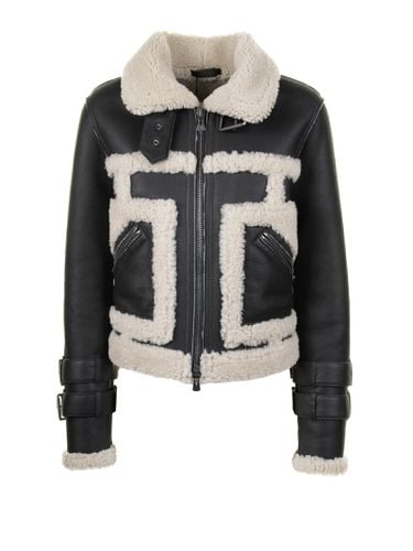 Sheepskin Coat In Nappa With Wool Details - HiSO - Modalova