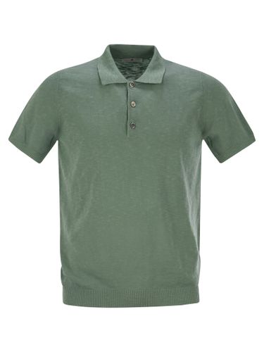 Cotton Polo Shirt With Short Sleeves - PT Torino - Modalova