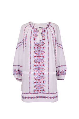 Embroidered Cotton Mini Dress - Marant Étoile - Modalova