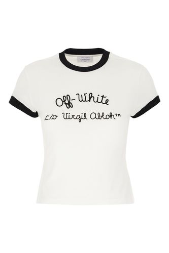 Off-White White Cotton T-shirt - Off-White - Modalova