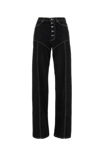 Marine Serre Black Denim Jeans - Marine Serre - Modalova