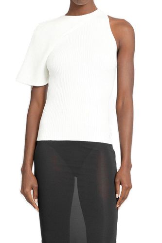 Asymmetrical Wave Rib Knit Jumper - Courrèges - Modalova