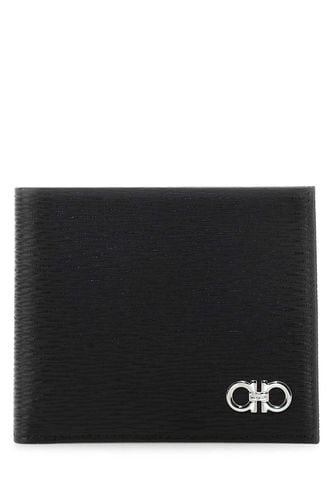 Ferragamo Black Leather Wallet - Ferragamo - Modalova