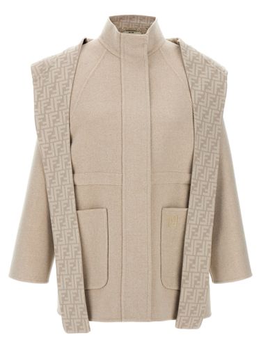 Fendi Ff Wool Parka - Fendi - Modalova