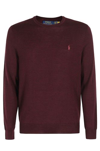 Logo Embroidered Crewneck Jumper - Polo Ralph Lauren - Modalova