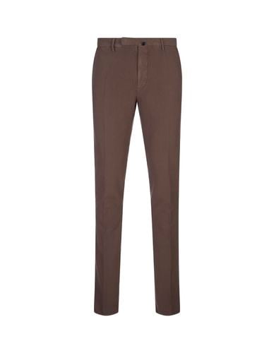 Slim Fit Trousers In Certified Doeskin - Incotex - Modalova