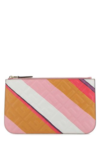 Fendi Multicolor Leather Clutch - Fendi - Modalova