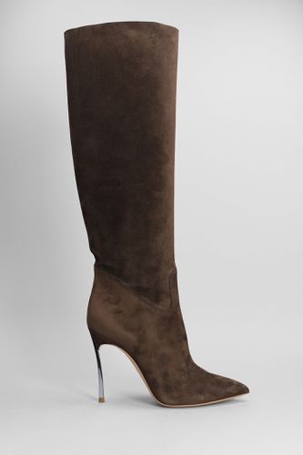 Blade High Heels Boots In Suede - Casadei - Modalova