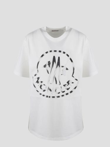 Moncler White Cotton T-shirt - Moncler - Modalova