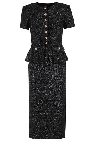 Tinsel Boucle Tailored Midi Dress - self-portrait - Modalova