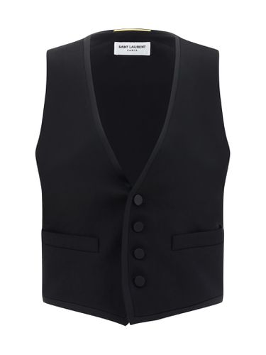 Saint Laurent Wool Tuxedo Vest - Saint Laurent - Modalova