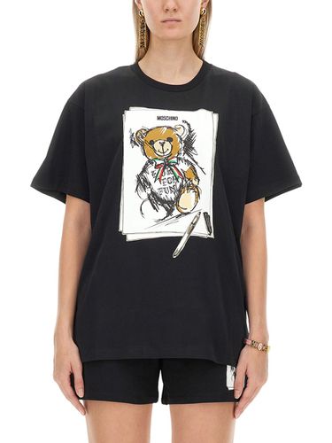 Moschino Logo Print T-shirt - Moschino - Modalova