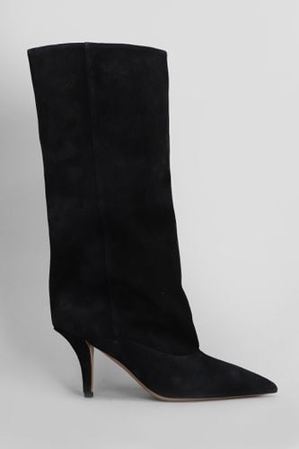 Ines Midcalf Boot 75 High Heels Ankle Boots In Suede - Paris Texas - Modalova