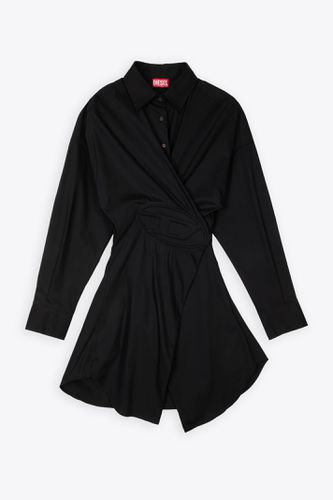 D-sizen-n1 Black poplin shirt/dress with logo - D Sizen N1 - Diesel - Modalova