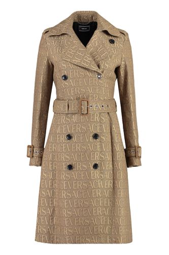 Versace Cotton Blend Trench Coat - Versace - Modalova