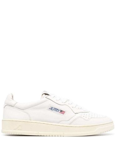 Autry Leather Sneakers With Logo - Autry - Modalova