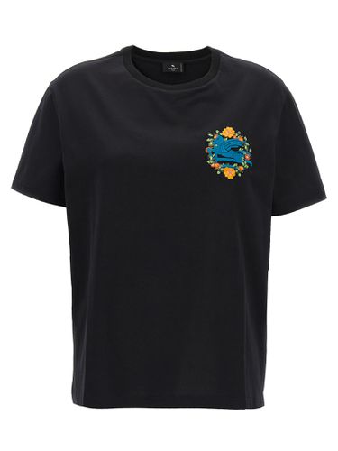 Etro Logo Embroidery T-shirt - Etro - Modalova