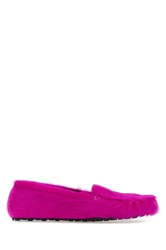 Marni Fuchsia Calf Hair Loafers - Marni - Modalova