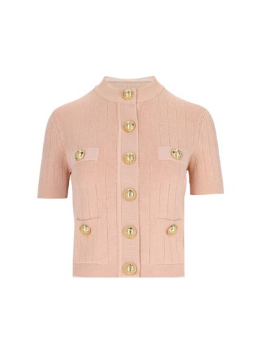 Cardigan With Decorative Buttons - Balmain - Modalova