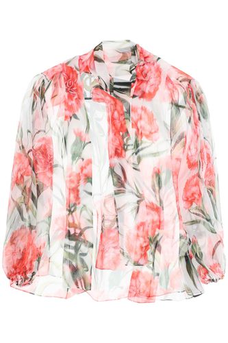 Carnation Chiffon Shirt - Dolce & Gabbana - Modalova